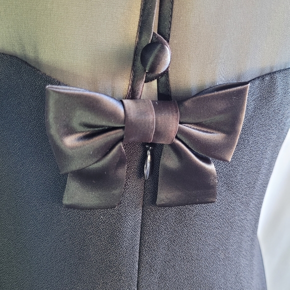 Donna Ricco New York Sleeveless Black Dress Women's Petite 6 - Picture 10 of 11